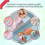 Buy Majestique Small Hair Brush - 100% Bio-Friendly Detangling Brush, Mini Paddle Brush for Kids, Women, Men - Multicolor - Purplle
