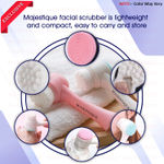 Buy Majestique Deep Pore Cleaning Facial Brush, Soft Double Sided Silicon Face Brush for Multifunctional Use - Multicolor 1 Pc - Purplle