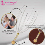 Buy Majestique Scalp Massager, Handheld Head Massage Tingle for Deep Relaxation, Hair Stimulation and Stress Relief - Multicolor 1 Pc - Purplle