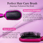 Buy Majestique Detangler Brush, Purple Series - Bio-Friendly Detangling Hair Brush Ultra-Soft Tipped Nylon for Curly, Straight, Women, Men 1 Pc - Purplle