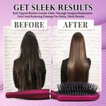 Buy Majestique Detangler Brush, Purple Series - Bio-Friendly Detangling Hair Brush Ultra-Soft Tipped Nylon for Curly, Straight, Women, Men 1 Pc - Purplle