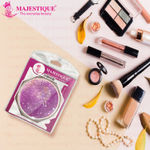 Buy Majestique Dual Side Hexaglitter Pocket Mirror, Distortion-Free, Compact Small Folding Makeup Mirror - Multicolor - Purplle