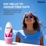 Buy Rexona Powder Dry Underarm Roll On Deodorant For Women, 50 ml - Purplle