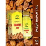 Buy Dabur Badam Tail : 100% Pure - 50 ml | Sweet Almond Oil| Rich in Vitamin -E for Healthy Skin , Hair and Body - Purplle