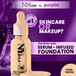 Buy NY Bae 3 IN 1 Serum Foundation - Cool Toffee 11 (30 ml) | Infused with Primer | Moisturising I Glowing Korean Skin I Celeb Glow | Dewy Makeup | Evens Skin Tone | Ultra Glow - Purplle