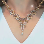 Buy GN Diamond Garden Delicate Necklace Set - Purplle