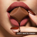 Buy Blue Heaven Cookie & Crush Matte Lipstick for Women, Long lasting lipstick, Enriched with Cocoa Butter & Rosehip oil, Softening and Nourishing Lipstick - Pudding Time, 3.4 gm - Purplle