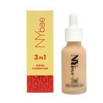 Buy NY Bae 3 in 1 Serum Foundation with Primer I Moisturising I Glowing Korean Skin I Cool Vanilla 02 (30 ml) - Purplle