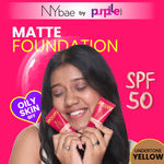 Buy NY Bae Truly Matte Foundation - Caramel 312 (18ml) | Deep Skin Tone | SPF 50 PA +++ | Everyday Foundation | Sunscreen | Waterproof | Smudgeproof | Oil Control | 12+ Hours Stay | Buildable Coverage | Lightweight - Purplle