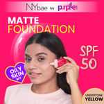 Buy NY Bae Truly Matte Foundation - Beige 120 (18ml) | Fair Skin Tone | SPF 50 PA +++ | Everyday Foundation | Sunscreen | Waterproof | Smudgeproof | Oil Control | 12+ Hours Stay | Buildable Coverage | Lightweight - Purplle