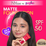 Buy NY Bae Truly Matte Foundation - Ivory 118 (18ml) | Fair Skin Tone| SPF 50 PA +++ | Everyday Foundation | Sunscreen | Waterproof | Smudgeproof | Oil Control | 12+ Hours Stay | Buildable Coverage | Lightweight - Purplle