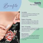 Buy Sanfe Flix Fashion Tape, Fabric Tape & Body Tape, 36 piece Double sided fashion tape, Backless support, Fabric friendly Adhesive - Purplle