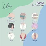 Buy Sanfe Flix Fashion Tape, Fabric Tape & Body Tape, 36 piece Double sided fashion tape, Backless support, Fabric friendly Adhesive - Purplle