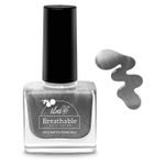 Buy Iba Breathable Nail Color - B22 Sparkling Silver, 9 ml | Enriched with Vitamin E | High Glossy Shine | Long Lasting | Nail Polish | 100% Natural, Vegan & Cruelty Free - Purplle