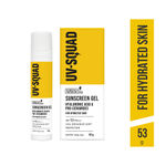 Buy UV Squad Sunscreen Gel Hyaluronic Acid & Pro-Ceramides SPF 50 PA +++ for Hydrated Skin 53 gm - Purplle