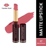 Buy Swiss beauty Non-Transfer Matte Lipstick 27 Berrylicious 2 gm - Purplle