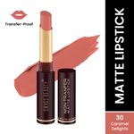 Buy Swiss beauty Non-Transfer Matte Lipstick 30 Caramel Delights 2 gm - Purplle