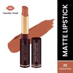 Buy Swiss beauty Non-Transfer Matte Lipstick 25 Choco Kiss 2 gm - Purplle