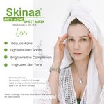 Buy Skinaa Anti-Acne Sheet Mask with Niacinamide and Zinc PCA | Reduces Dark Spots, Tightens Pores & Controls Acne - Face Sheet Masks for Women & Men 18 gm (ANTI-ACNE SHEET MASK) - Purplle