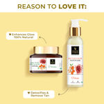 Buy Good Vibes x Carmesi Weekly Routine (Shaving Balm (2 in 1) , Facial razor (1+1) , Ubtan Facewash (120 ml) , Glow Powder (150 gm)) - Purplle