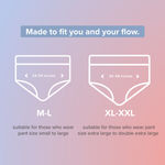 Buy Nua Nua Overnight Period Panties| 5 units (M-L) - 244.5 gm - Purplle
