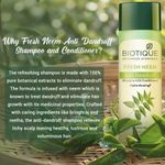 Buy Biotique Fresh Neem Anti Dandruff Shampoo & Conditioner 120 ml - Purplle
