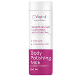 Buy Vigini Body Whitening Lightening Brightening Moisturizing Polishing Fairness Exfoliating Milk Lotion Glowing Deep Moisturizer Soft Smooth Skin De Tan Uneven Tone Pigmentation Dark Spot Remover Hyaluronic & Kojic Acid 200 ml - Purplle