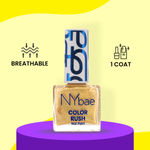 Buy NY Bae Color Rush Nail Paint - Golden Glee 01 (5.6 ml) | Chip Resistant | Long Lasting | Quick Dry | Gel Nail Polish - Purplle
