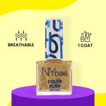 Buy NY Bae Color Rush Nail Paint - Glam Giltter 02 (5.6 ml) | Chip Resistant | Long Lasting | Quick Dry | Gel Nail Polish - Purplle