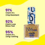 Buy NY Bae Color Rush Nail Paint - Glam Giltter 02 (5.6 ml) | Chip Resistant | Long Lasting | Quick Dry | Gel Nail Polish - Purplle
