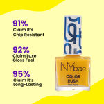 Buy NY Bae Color Rush Nail Paint - Yellow Fever 03 (5.6 ml) | Chip Resistant | Long Lasting | Quick Dry | Gel Nail Polish - Purplle
