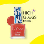 Buy NY Bae Color Rush Nail Paint - Flirty Orange 04 (5.6 ml) | Chip Resistant | Long Lasting | Quick Dry | Gel Nail Polish - Purplle
