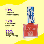 Buy NY Bae Color Rush Nail Paint - Flirty Orange 04 (5.6 ml) | Chip Resistant | Long Lasting | Quick Dry | Gel Nail Polish - Purplle