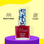 Buy NY Bae Color Rush Nail Paint | Chip Resistant | Long Lasting | Quick Dry | Gel Nail Polish - Darling Red 06 (5.6ml) - Purplle