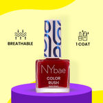 Buy NY Bae Color Rush Nail Paint - Ruby Rush 07 (5.6 ml) | Chip Resistant | Long Lasting | Quick Dry | Gel Nail Polish - Purplle