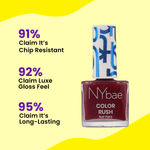 Buy NY Bae Color Rush Nail Paint - Devil Desire 08 (5.6 ml) | Chip Resistant | Long Lasting | Quick Dry | Gel Nail Polish - Purplle