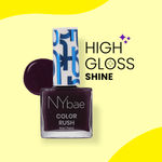 Buy NY Bae Color Rush Nail Paint - Mulberry Magic 09 (5.6 ml) | Chip Resistant | Long Lasting | Quick Dry | Gel Nail Polish - Purplle