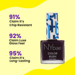 Buy NY Bae Color Rush Nail Paint - Mulberry Magic 09 (5.6 ml) | Chip Resistant | Long Lasting | Quick Dry | Gel Nail Polish - Purplle