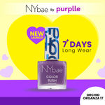 Buy NY Bae Color Rush Nail Paint - Orchid Organza 17 (5.6 ml) | Chip Resistant | Long Lasting | Quick Dry | Gel Nail Polish - Purplle