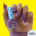 Buy NY Bae Color Rush Nail Paint - Orchid Organza 17 (5.6 ml) | Chip Resistant | Long Lasting | Quick Dry | Gel Nail Polish - Purplle