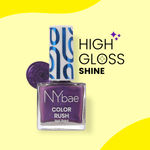 Buy NY Bae Color Rush Nail Paint - Starry Plum 19 (5.6 ml) | Chip Resistant | Long Lasting | Quick Dry | Gel Nail Polish - Purplle