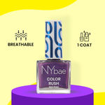Buy NY Bae Color Rush Nail Paint - Starry Plum 19 (5.6 ml) | Chip Resistant | Long Lasting | Quick Dry | Gel Nail Polish - Purplle