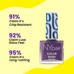 Buy NY Bae Color Rush Nail Paint - Starry Plum 19 (5.6 ml) | Chip Resistant | Long Lasting | Quick Dry | Gel Nail Polish - Purplle