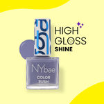 Buy NY Bae Color Rush Nail Paint - Smokey Blue 21 (5.6 ml) | Chip Resistant | Long Lasting | Quick Dry | Gel Nail Polish - Purplle
