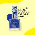 Buy NY Bae Color Rush Nail Paint - Cobalt Crush 27 (5.6 ml) | Chip Resistant | Long Lasting | Quick Dry | Gel Nail Polish - Purplle