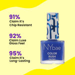 Buy NY Bae Color Rush Nail Paint - Cobalt Crush 27 (5.6 ml) | Chip Resistant | Long Lasting | Quick Dry | Gel Nail Polish - Purplle