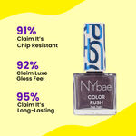 Buy NY Bae Color Rush Nail Paint - Secret Stardust 30 (5.6 ml) | Chip Resistant | Long Lasting | Quick Dry | Gel Nail Polish - Purplle