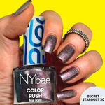 Buy NY Bae Color Rush Nail Paint - Secret Stardust 30 (5.6 ml) | Chip Resistant | Long Lasting | Quick Dry | Gel Nail Polish - Purplle