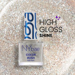 Buy NY Bae Color Rush Nail Paint - Silver Shimmy 33 (5.6 ml) | Chip Resistant | Long Lasting | Quick Dry | Gel Nail Polish - Purplle