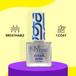 Buy NY Bae Color Rush Nail Paint - Silver Shimmy 33 (5.6 ml) | Chip Resistant | Long Lasting | Quick Dry | Gel Nail Polish - Purplle